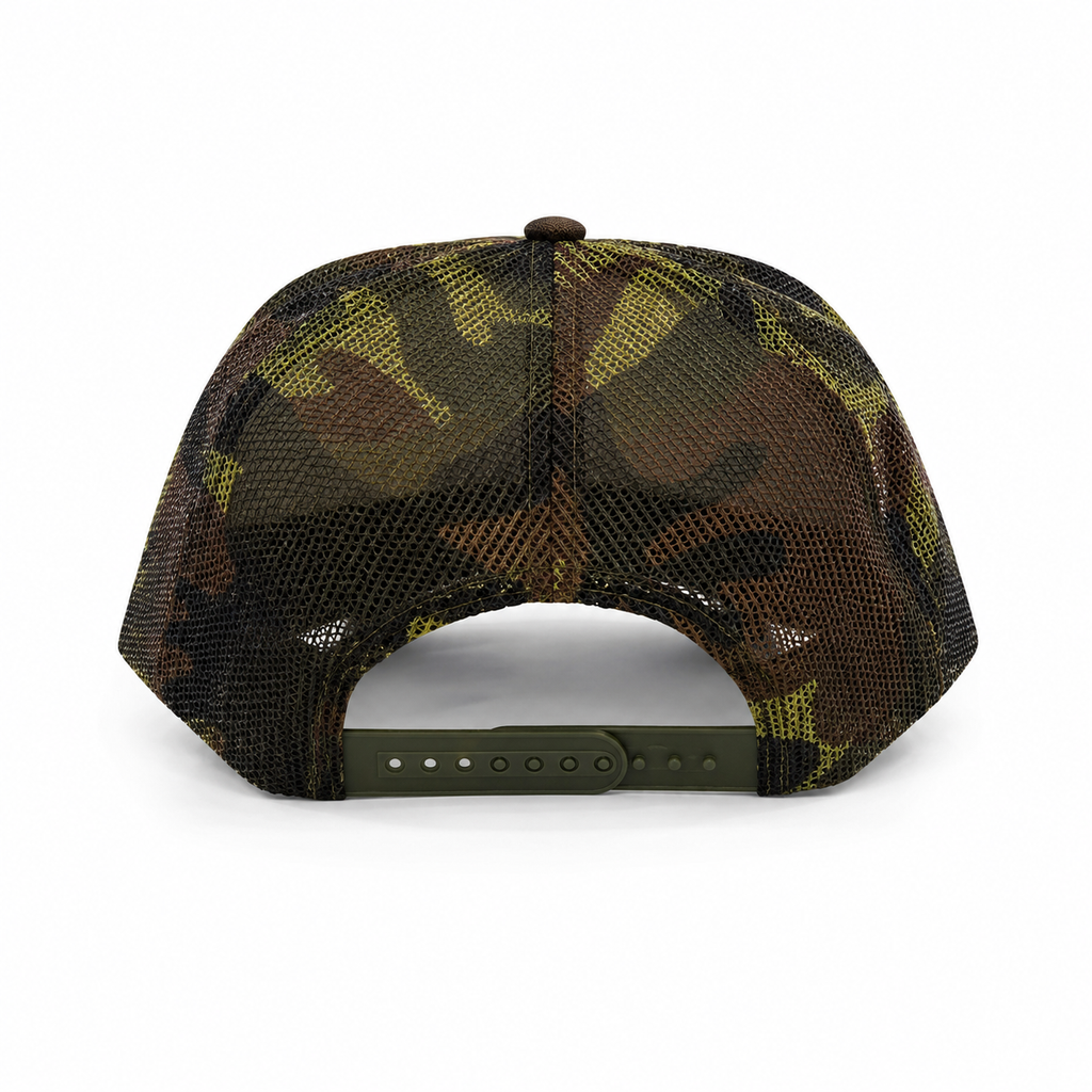 YEEHAW Camo Trucker Hat – Embroidered Western Snapback Cap