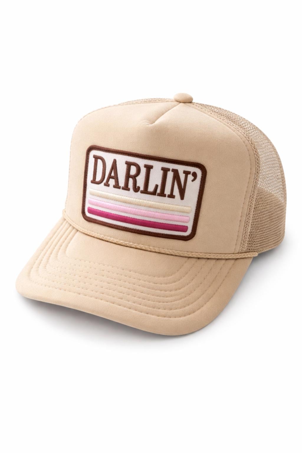 Darlin Trucker Hat – Western Cowgirl Hat – Cute Country Cap – Vintage Style Snapback – Gift for Her