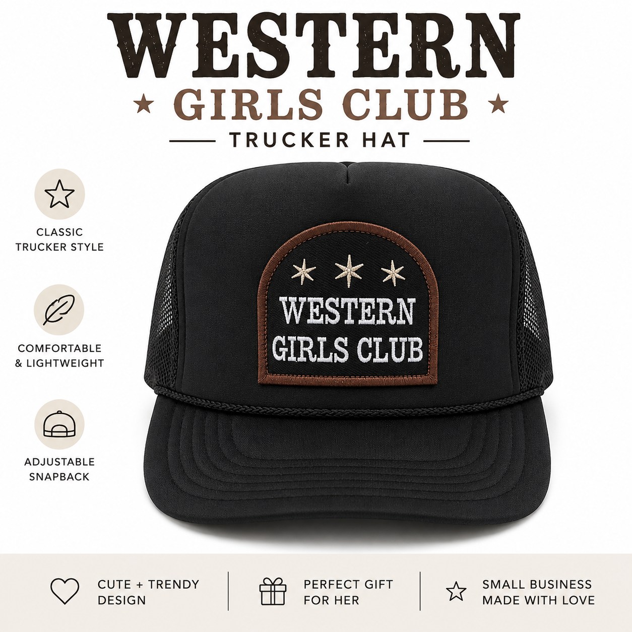 WESTERN GIRLS CLUB trucker hat