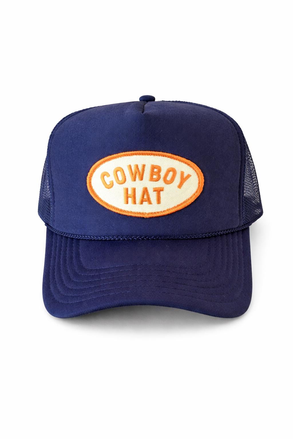 Cowboy Hat Trucker Cap – Funny Western Hat – Vintage Style Mesh Snapback – Country Gift for Men & Women