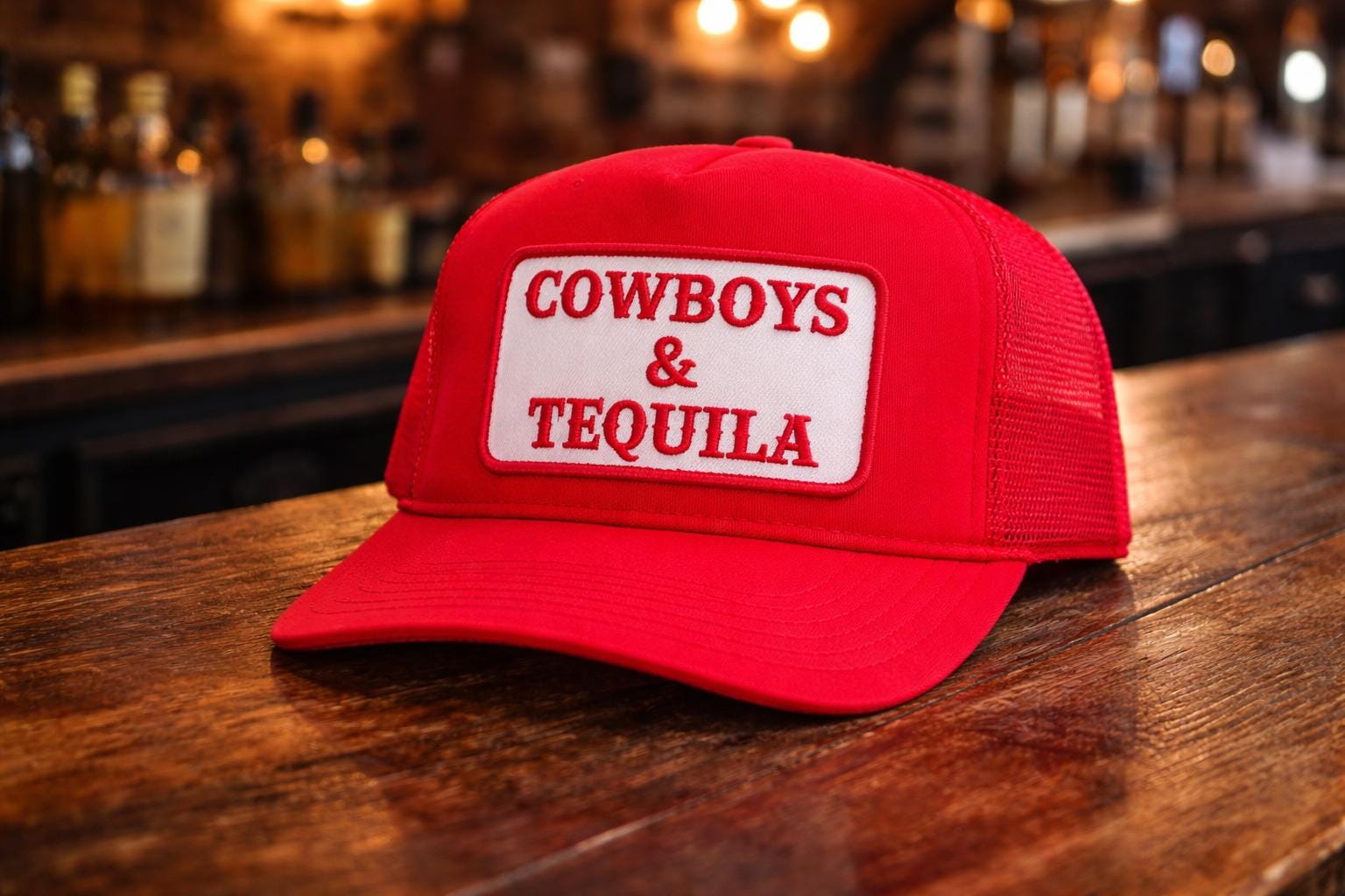 Cowboys & Tequila Trucker Hat | Funny Cowgirl Hat | Country Concert Hat | Western Trucker Hat | Nashville Bachelorette Hat | Rodeo Hat