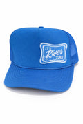It’s River Time Trucker Hat – Blue Foam Mesh Hat, Lake & Boat Hat, Summer River Life Snapback