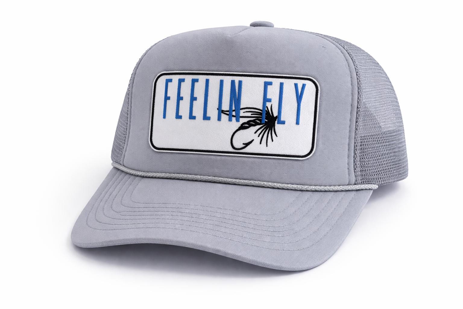Feelin Fly Trucker Hat | Fishing Trucker Hat | Fly Fishing Hat | Fisherman Hat | Outdoor Fishing Cap | Angler Gift Hat