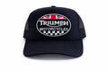 Triumph Motorcycles Trucker Hat | Embroidered Biker Cap, Vintage Rider Style
