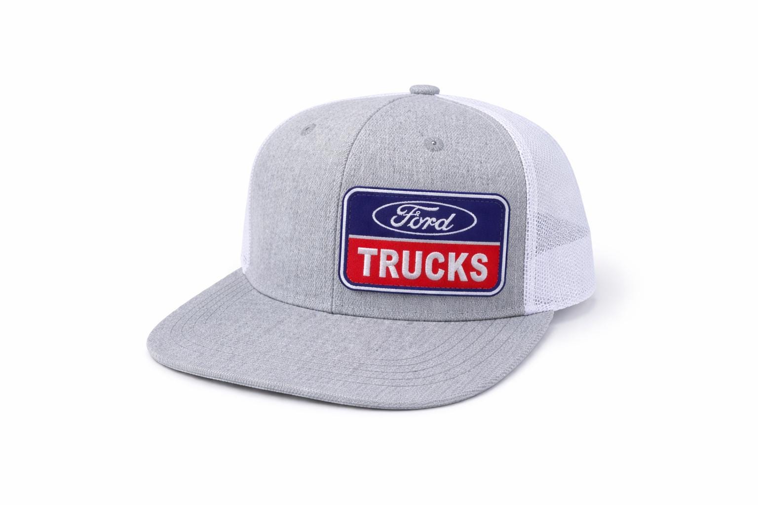 Ford Trucks Trucker Hat | Ford Snapback Hat | Ford Truck Cap | Grey Mesh Back Hat | Ford Patch Hat | Adjustable Trucker Cap | Truck Lover