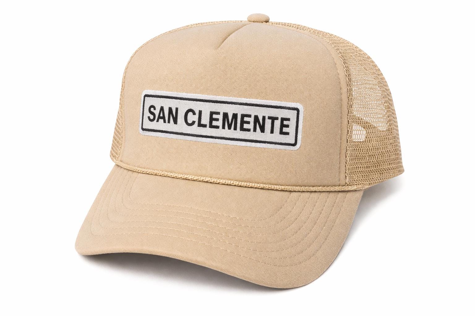 San Clemente Hat, Camo Trucker Hat, Otto Snapback Cap, California Beach Hat, Surf Style Hat, Mesh Back Hat