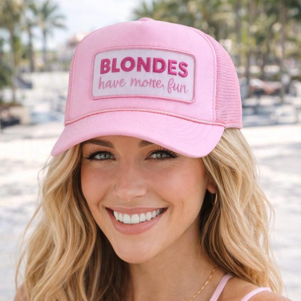 Pink Trucker Hat | Blondes Have More Fun Bachelorette Girls Trip