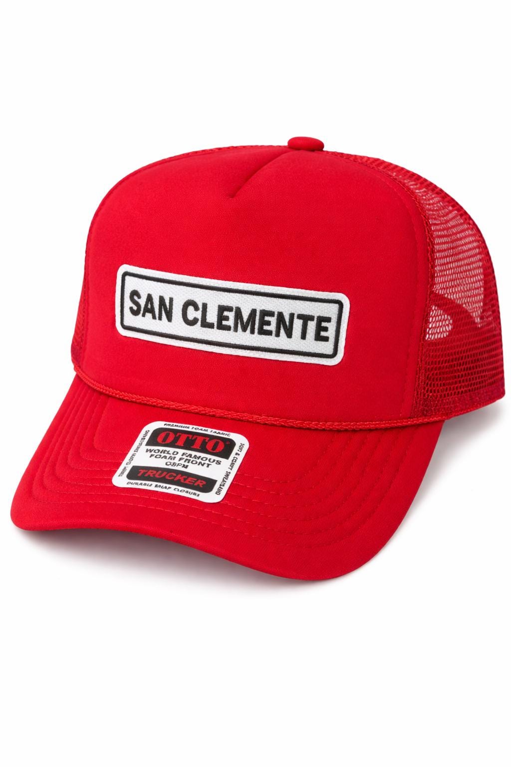San Clemente Hat, Camo Trucker Hat, Otto Snapback Cap, California Beach Hat, Surf Style Hat, Mesh Back Hat