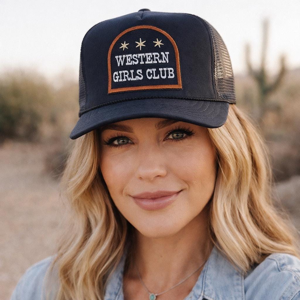 WESTERN GIRLS CLUB trucker hat