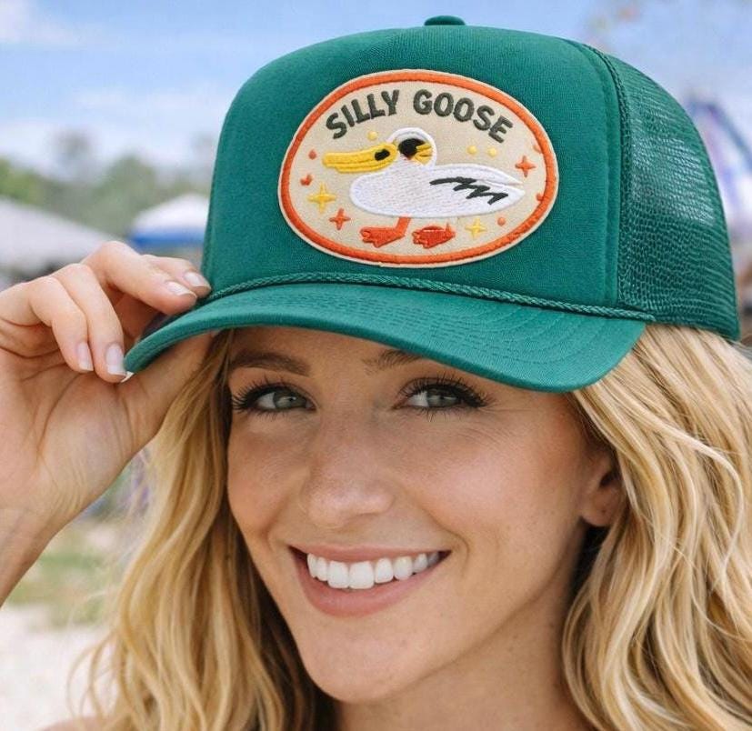 Silly Goose Trucker Hat | Funny Goose Hat | Cute Animal Trucker Hat | Funny Trucker Cap | Cute Goose Hat | Trendy Trucker Hat | Gift Idea