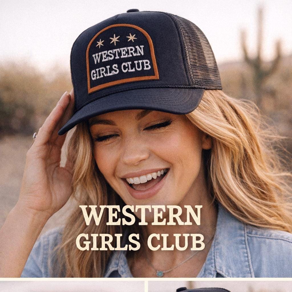 WESTERN GIRLS CLUB trucker hat